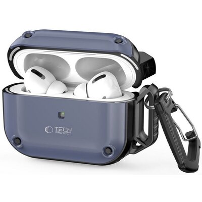 Etui Ochronne Na Słuchawki Rough Hook do Apple Airpods Pro 1 / 2 Steel Blue