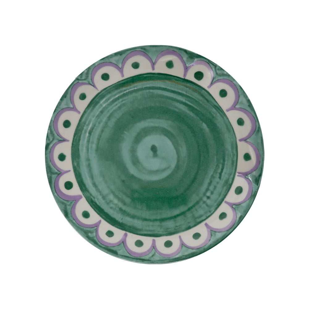Zielone porcelanowe talerze zestaw 6 szt. ø 27 cm Tangeri green – Villa Altachiara