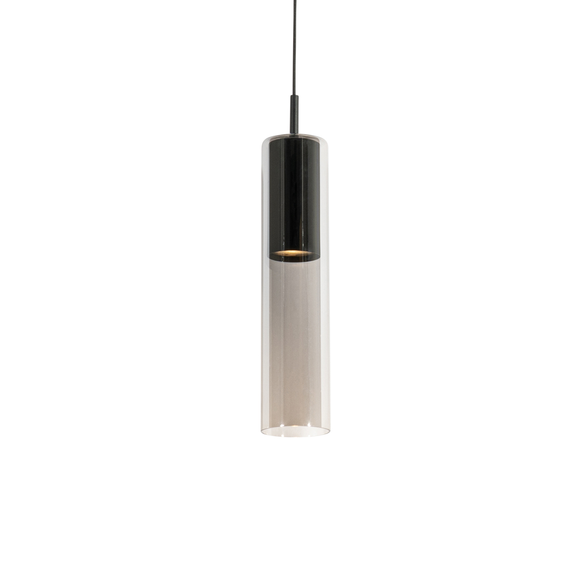 QAZQA Nowoczesna czarna lampa wisząca do systemu szynowego 1-fazowego - Iconic Lloyd