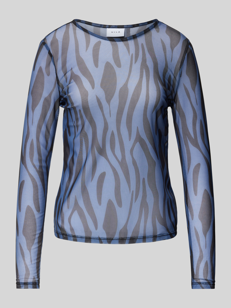 Bluzka o kroju regular fit z okrągłym dekoltem model ‘VOLETTIS’