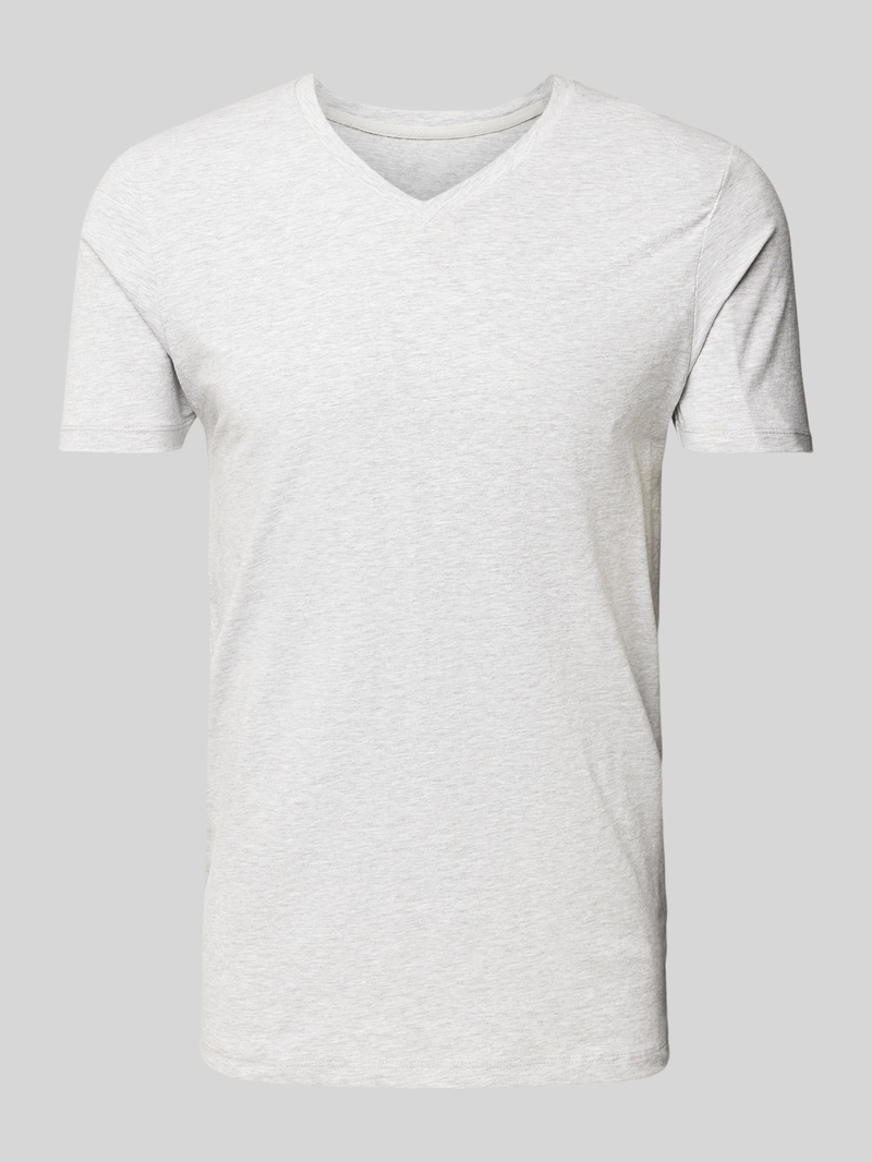 T-shirt z dekoltem w serek