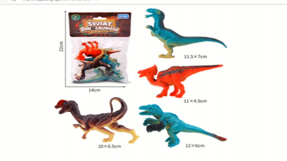 Świat dinozaurów zestaw Figurek Dinozaury