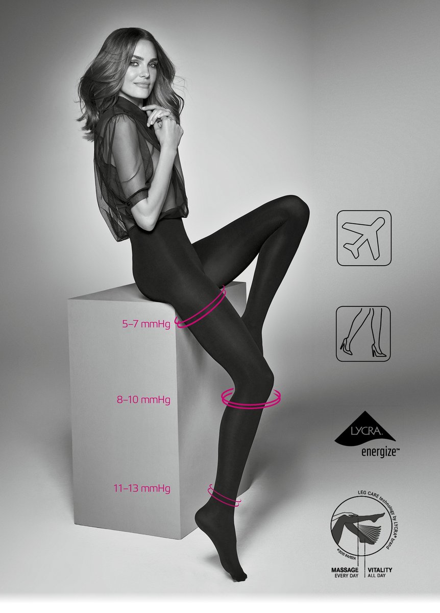 STRONG PRESS 40 Rajstopy Damskie nero 4 Veneziana