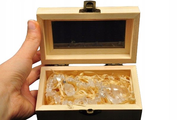 * KRYSZTAŁ GÓRSKI ŚLICZNY PREZENT DLA BABCI ZESTAW BIŻUTERII