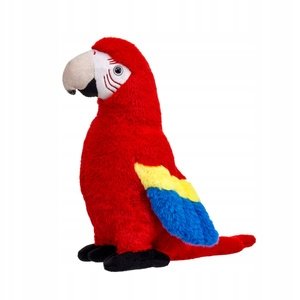 PLUSZAK MASKOTKA PLUSZOWA PAPUGA ARA CZERWONA 40 CM
