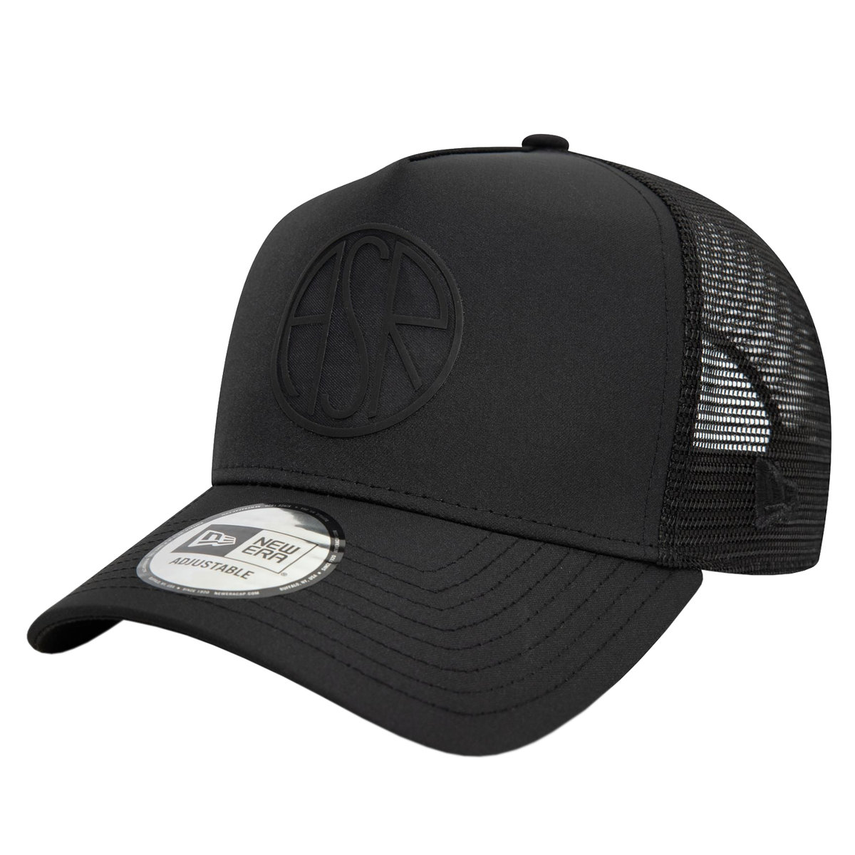 New Era E-Frame AS Roma Trucker Cap 60572399, Kobieta/Mężczyzna, Czapka z daszkiem, Czarny
