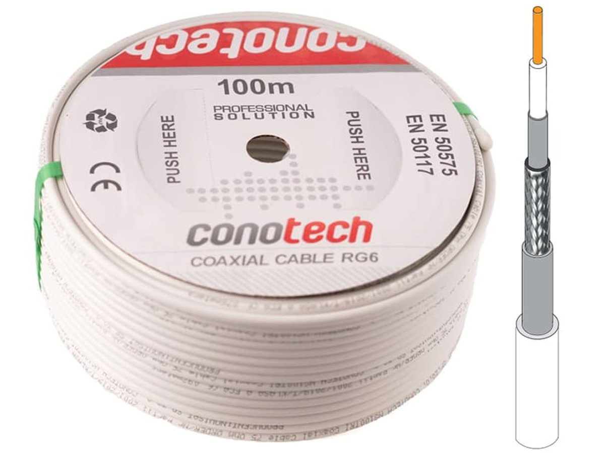 Kabel antenowy Conotech NS100 Trishield na metry NS100TRI