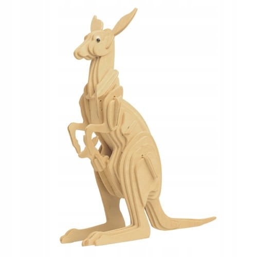 Kangur M017 drewniane puzzle przestrzenne 3D