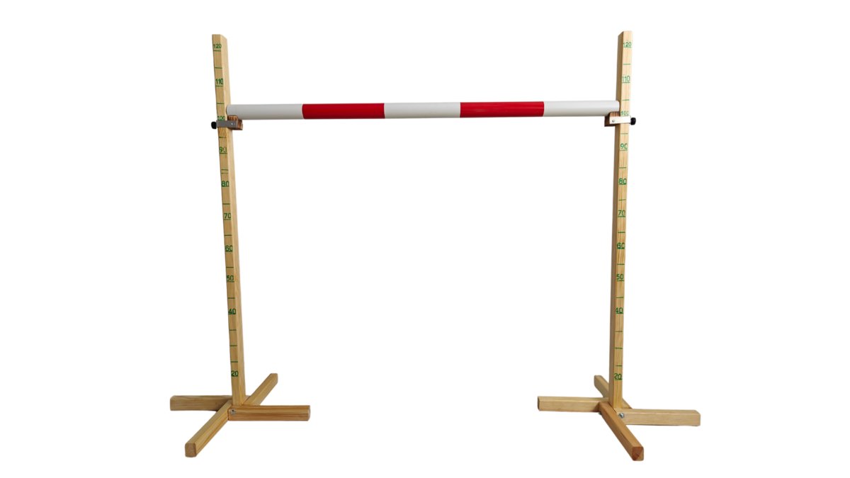 Duża przeszkoda hobby horse z regulowaną wysokością tyczki, impregnowana