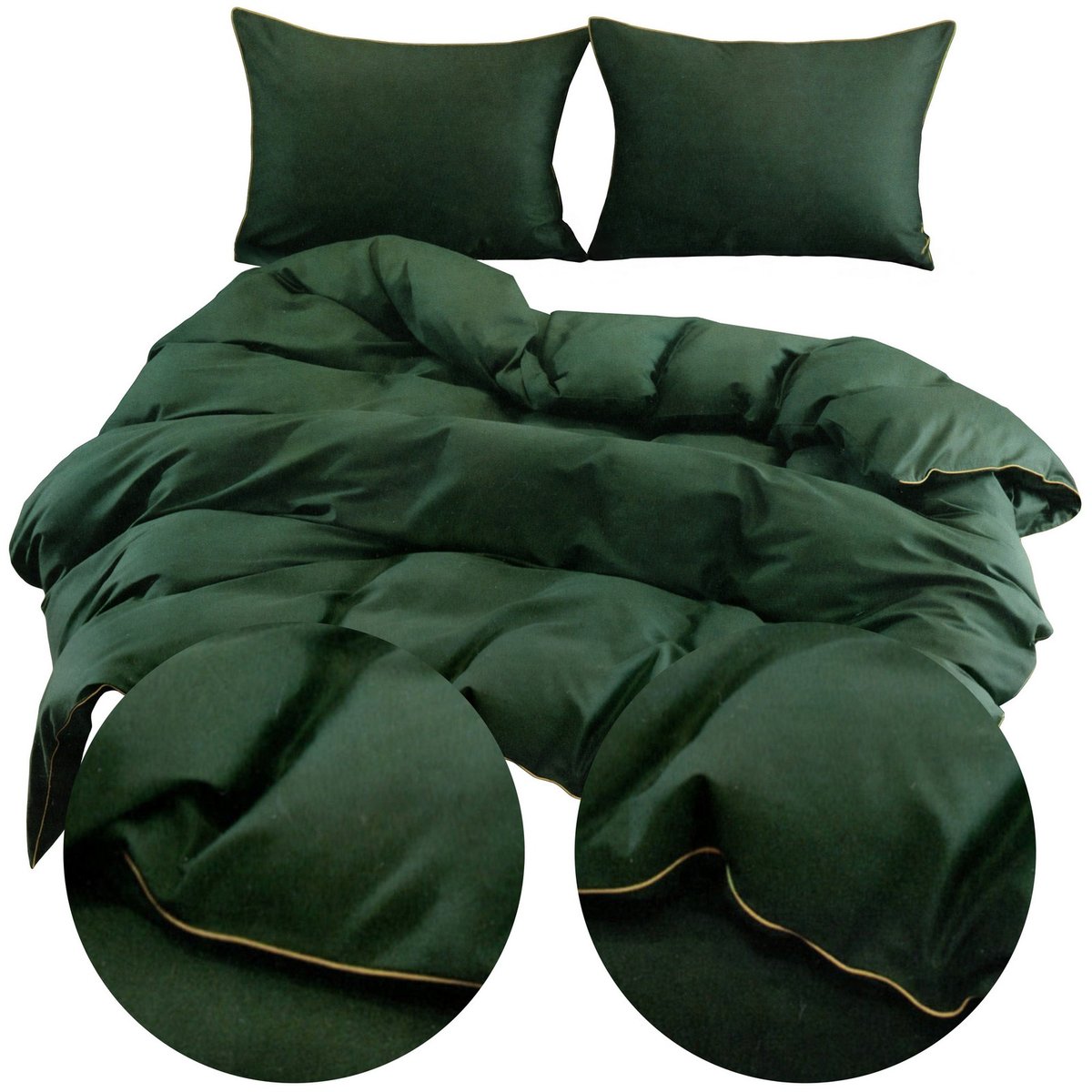 Pościel 160 x 200 3cz Satyna Bawełna Z Bizą Can 02