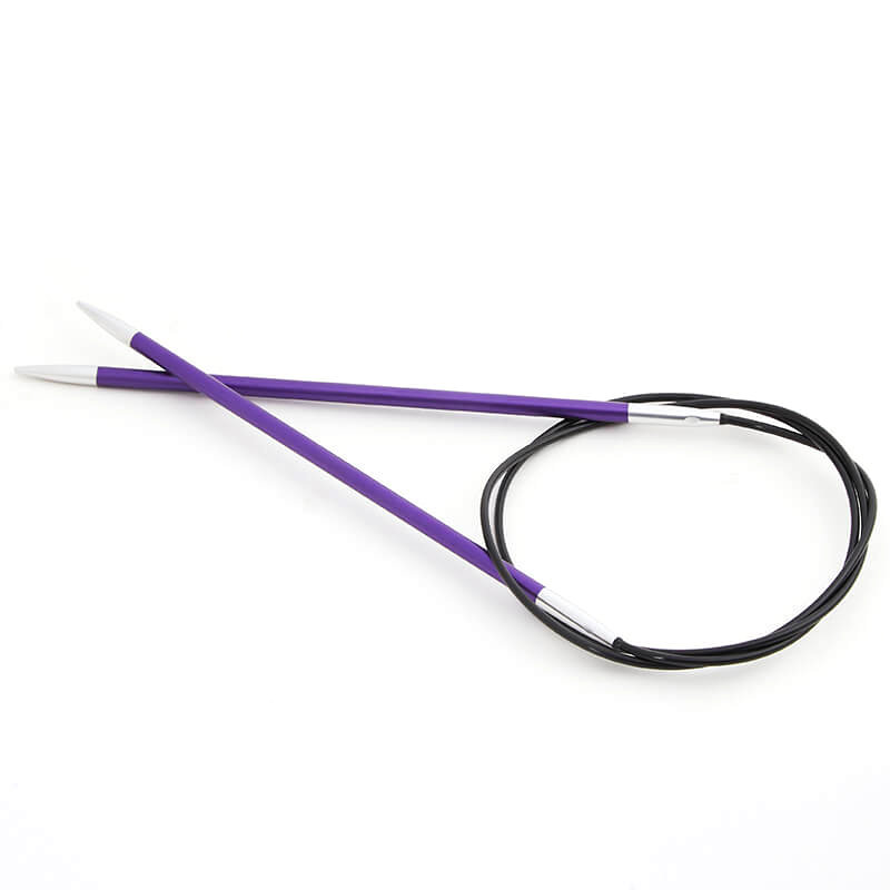 druty metalowe na żyłce 22,5cm 3,75 KNITPRO ZING