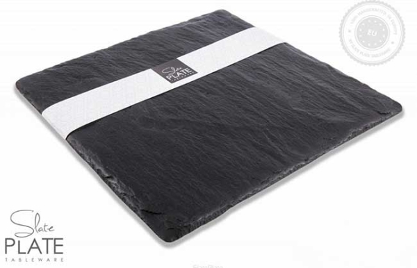 TALERZ Z KAMIENIA ŁUPKOWEGO ŚREDNI 30x30cm SLATE PLATE