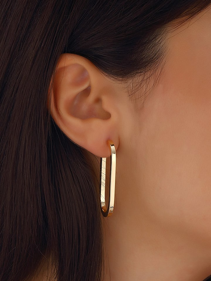 Luja Bijoux Pozłacane kolczyki-wkrętki