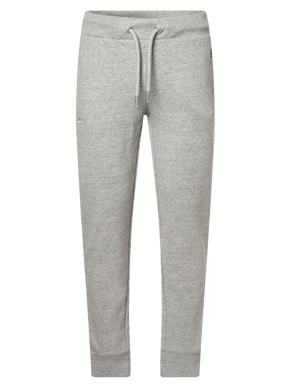 Superdry Spodnie dresowe Mężczyźni Bawełna szary jednolity, XL