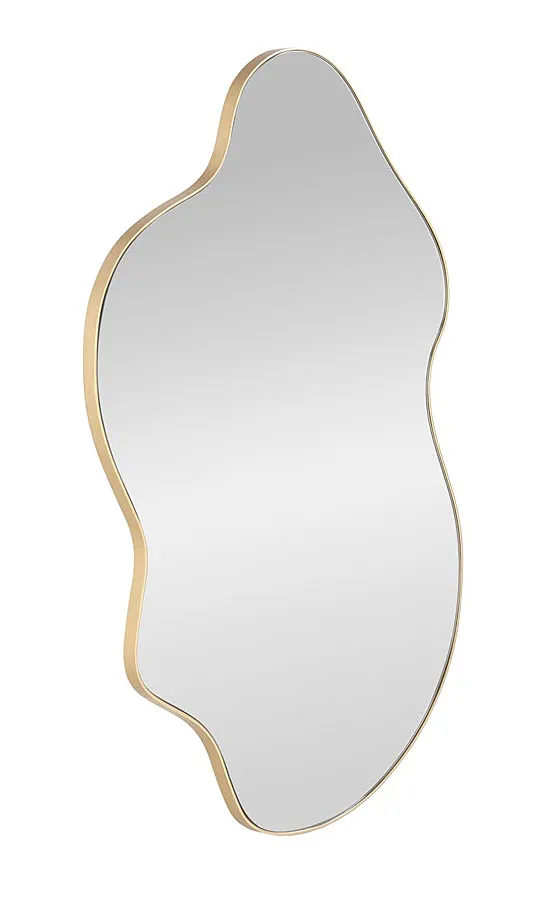 Złote nowoczesne lustro ścienne E5-A55