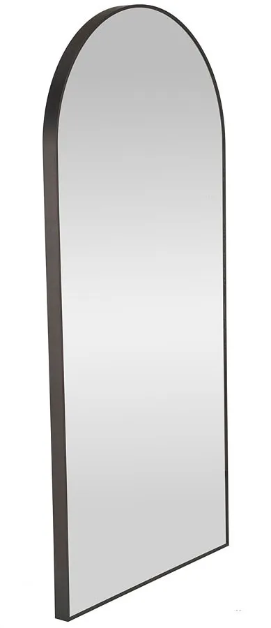 Nowoczesne lustro wiszące w czarnej ramie C1-E01