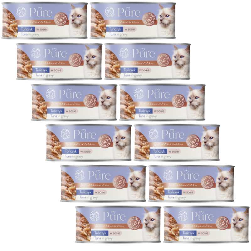 PetRepublic Pure tuńczyk w sosie 12x80g