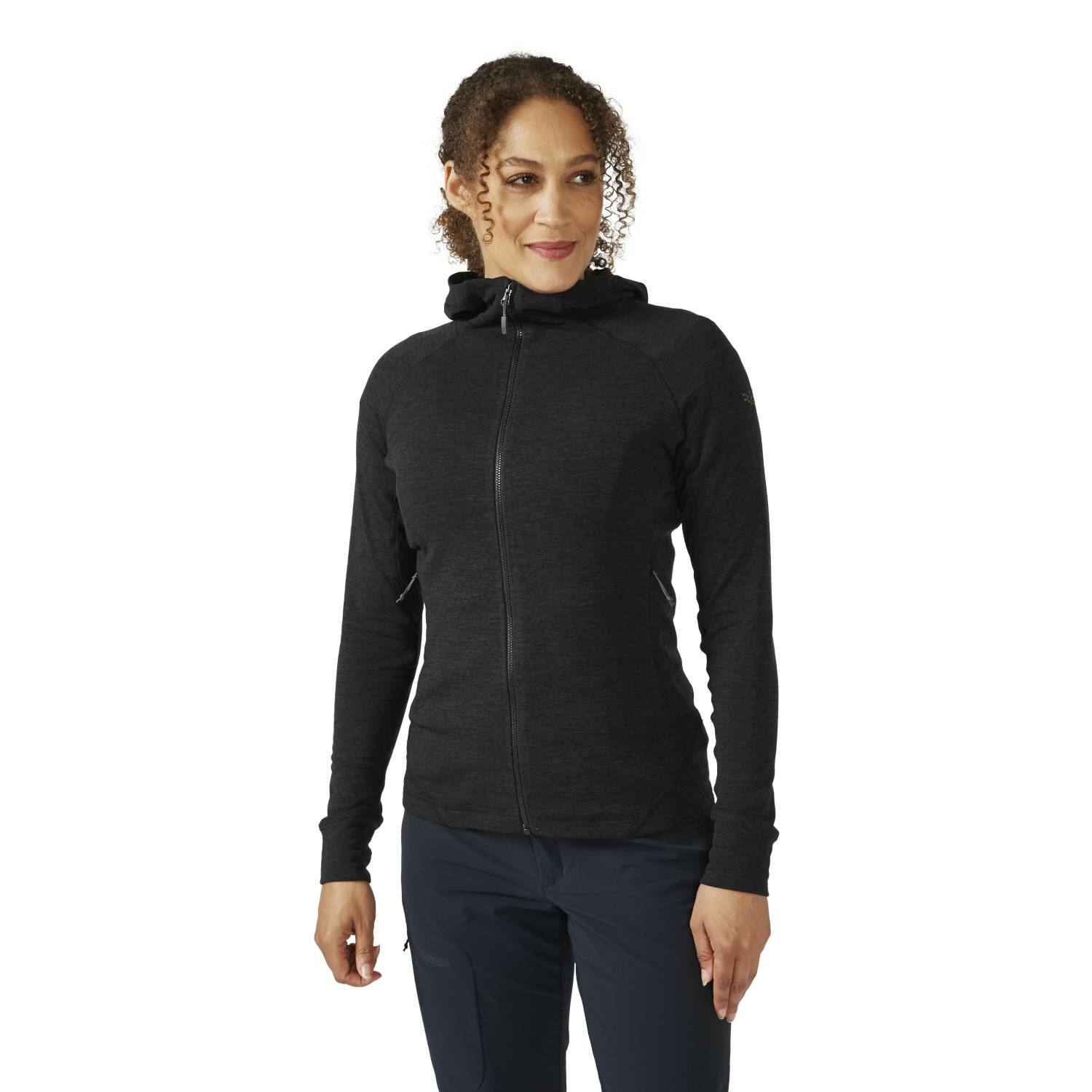 Damska bluza z kapturem Rab Nexus Hoody black - 10