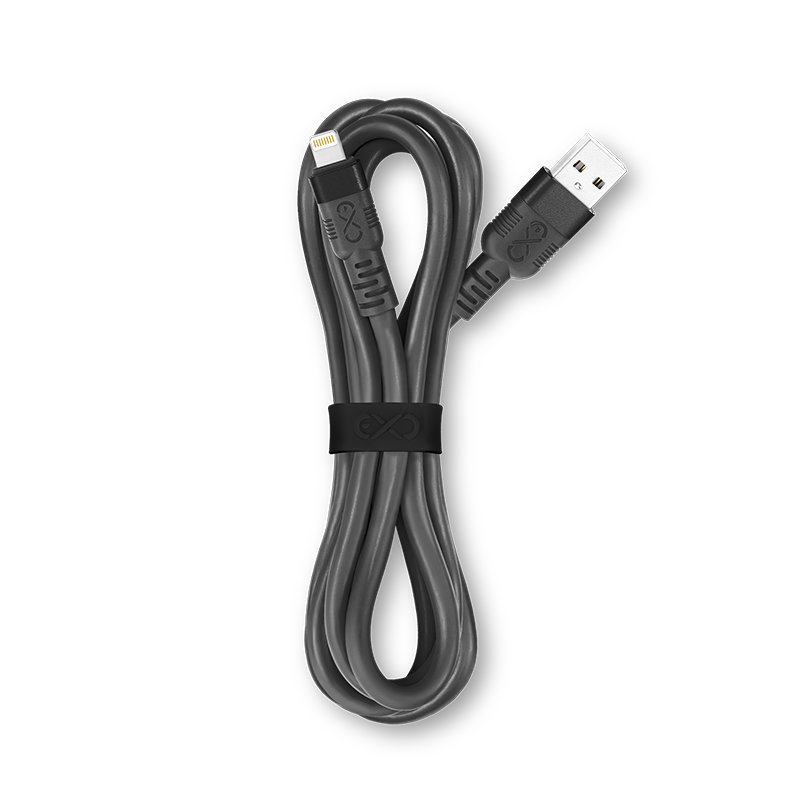 eXc mobile, Kabel USB A Lightning eXc Whippy Pro, 2.0 m, ołówkowy grafit