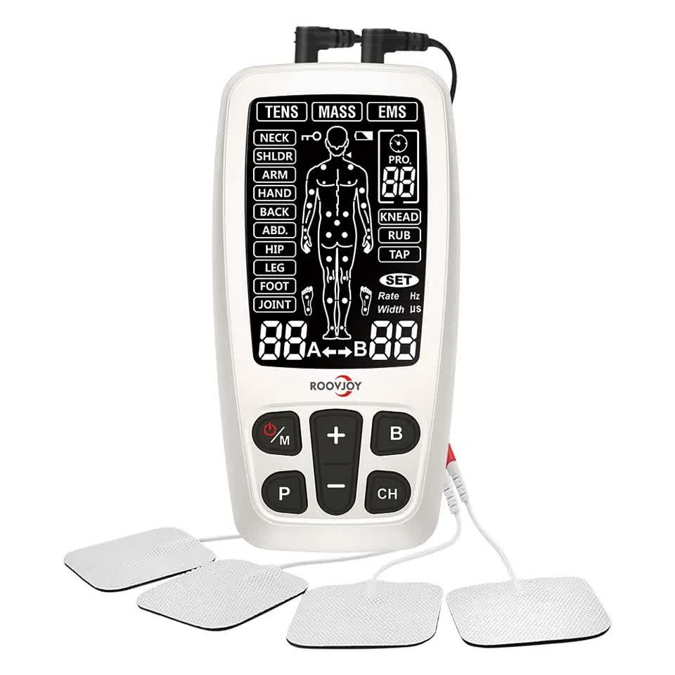 Dwukanałowy Elektrostymulator Do Terapii Mięśni I Nerwów Tens Ems