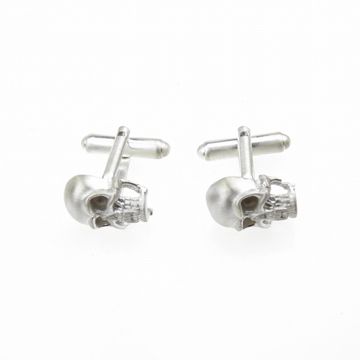 Spinki do mankietów - Czaszki satynowe