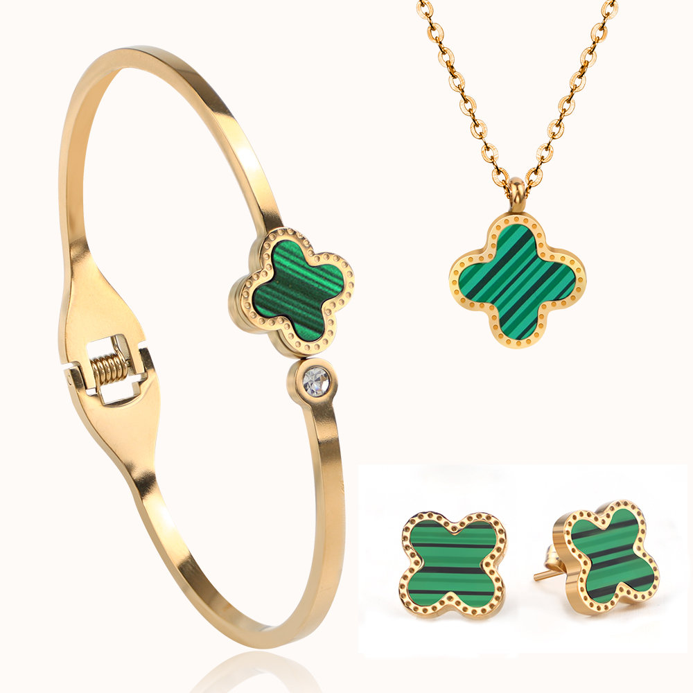 Biżuteria ze stali nierdzewnej naszyjnik, kolczyki, bransoletka