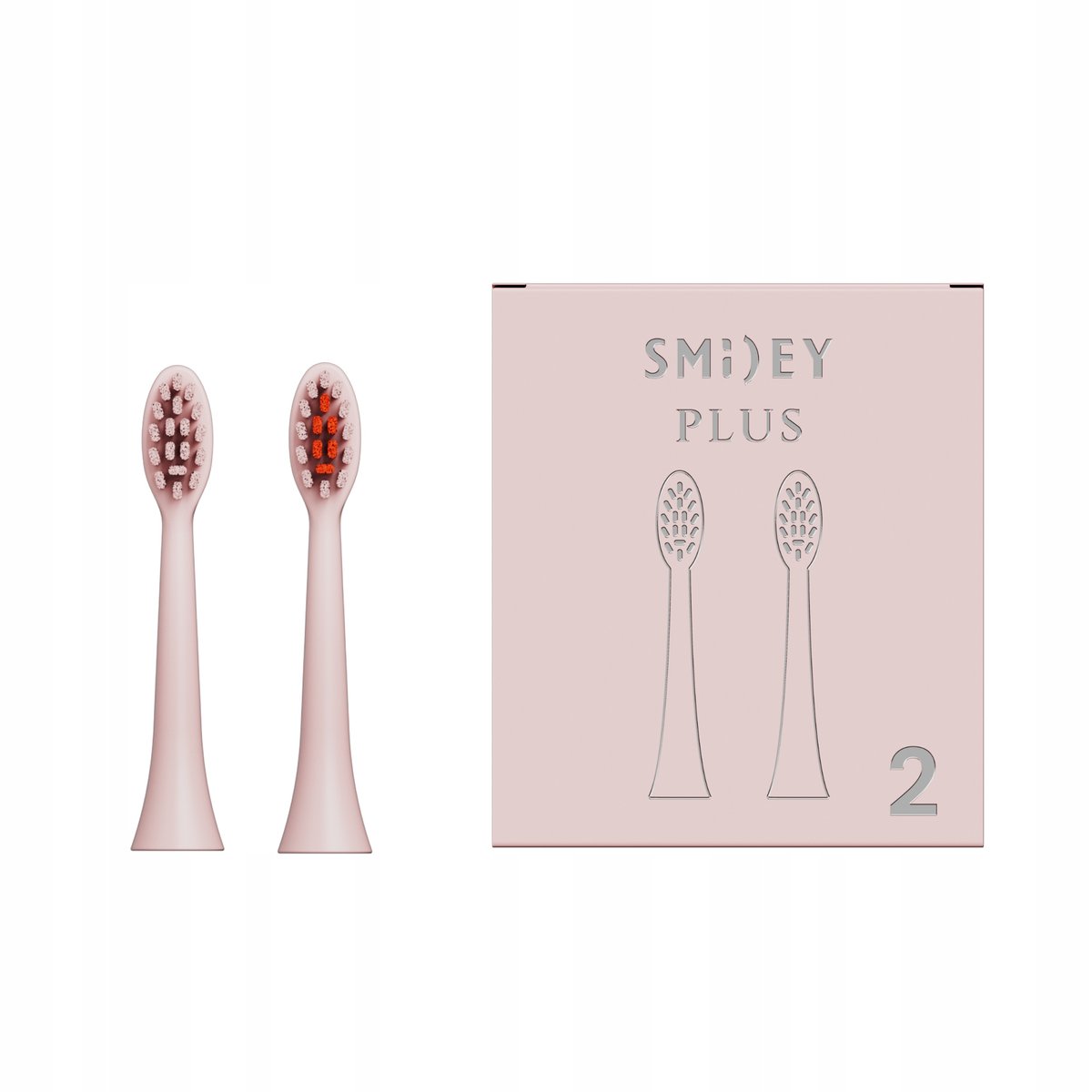 Końcówki Precision Clean Do Szczoteczki Sonicznej Smiley Plus Różowe