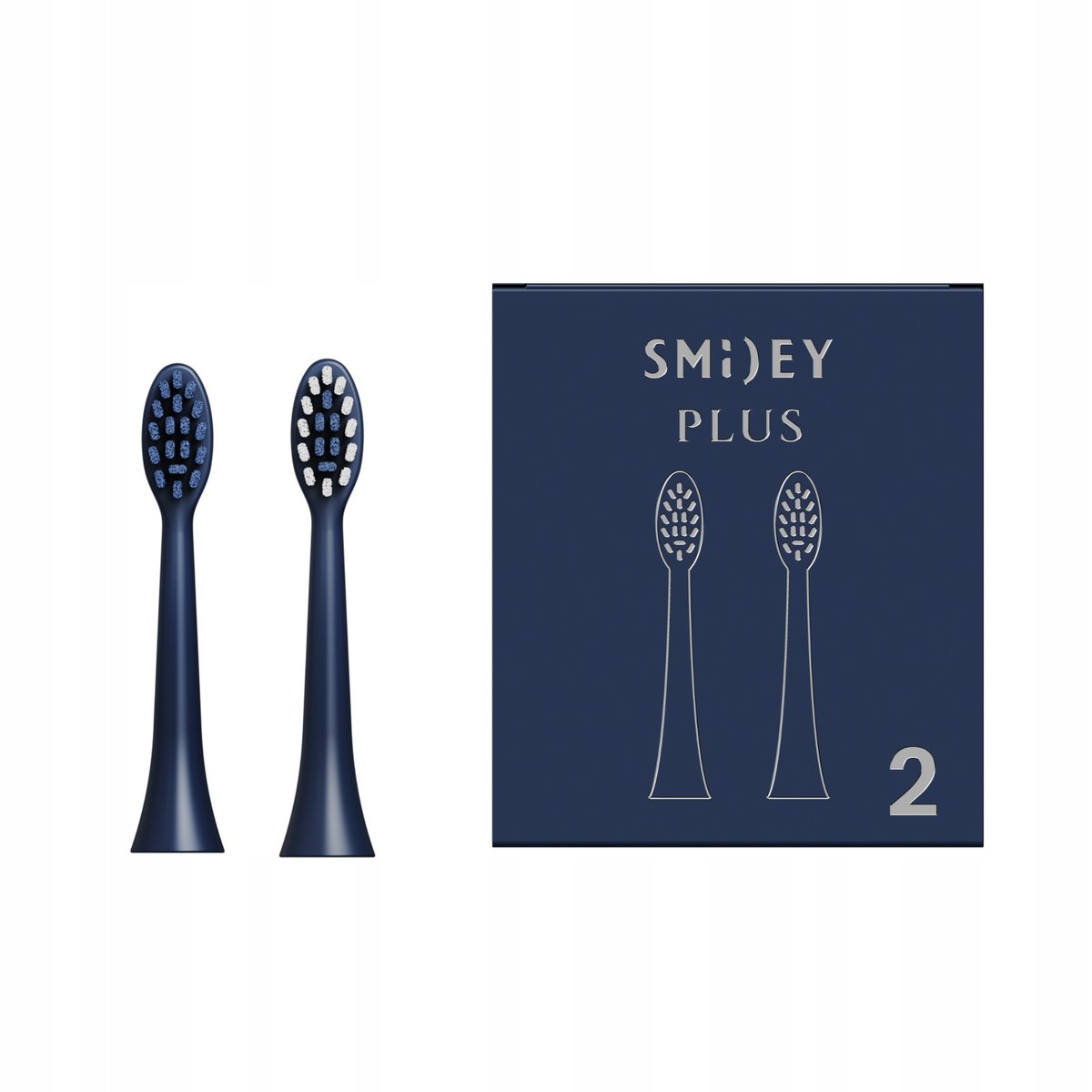 Końcówki Precision Clean Do Szczoteczki Sonicznej Smiley Plus Niebieskie