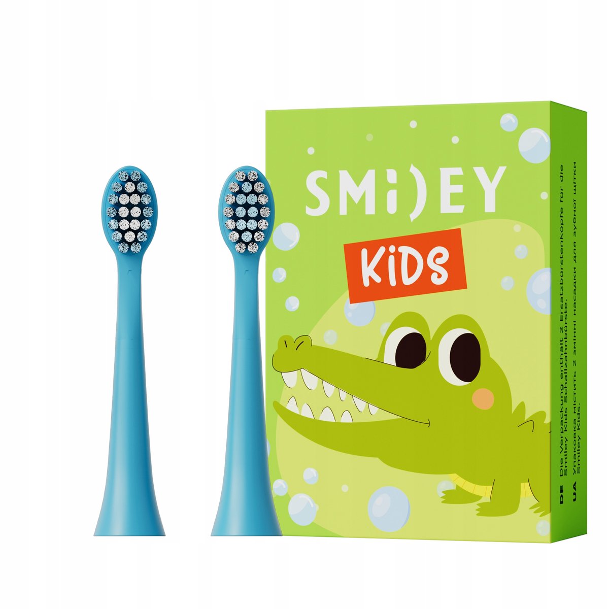 Końcówki Do Szczoteczki Sonicznej Dla Dzieci 3+ Smiley Kids 2 szt. Niebie