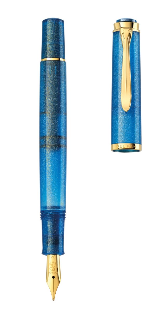 Pelikan Classic M200 Pióro wieczne M Golden Lapis