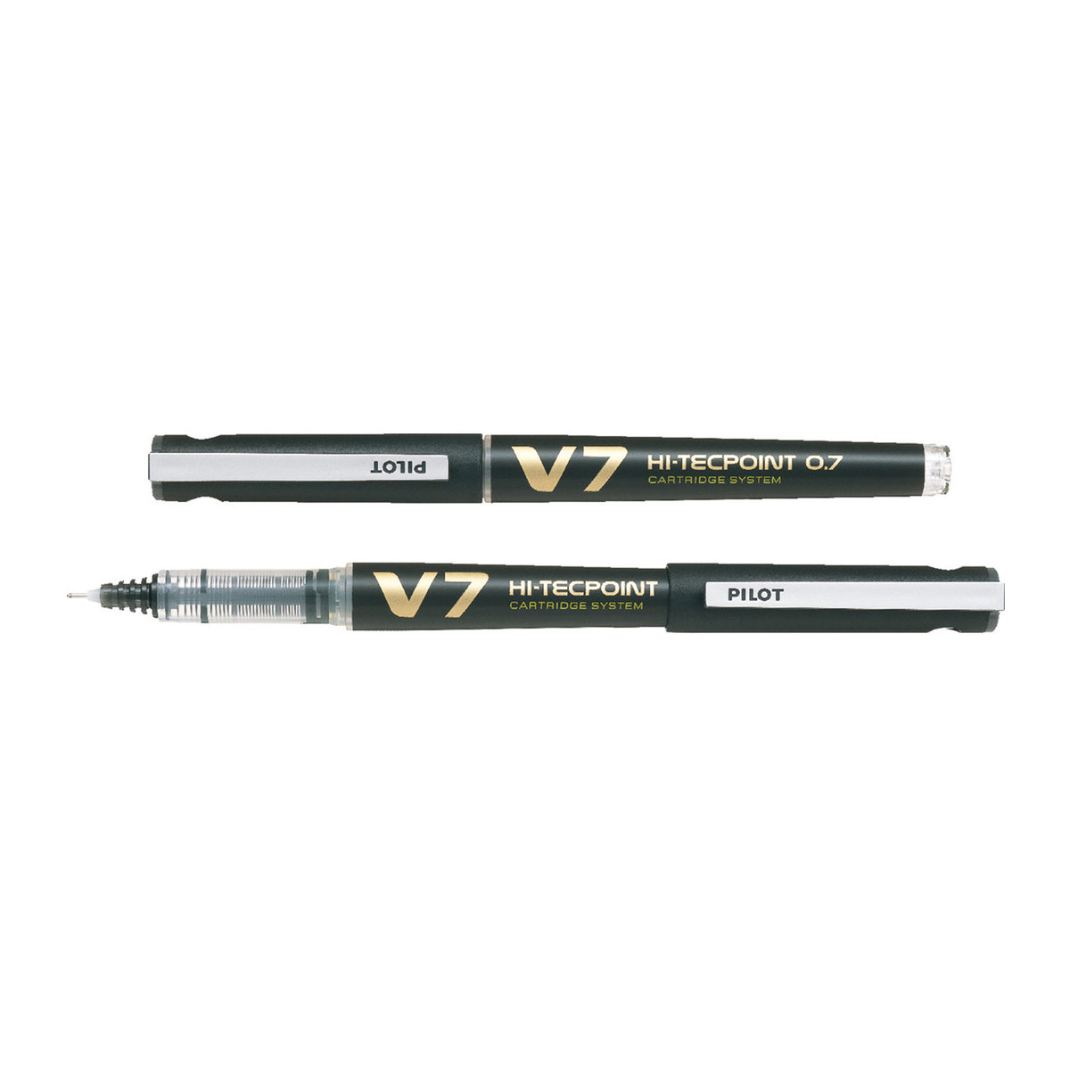 Cienkopis czarny PILOT V7 CARTRIDGE SYSTEM z wkładami jak do pióra