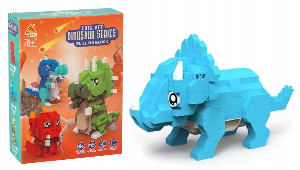 KLOCKI KONSTRUKCYJNE DINOZAUR 269 ELEMENTÓW