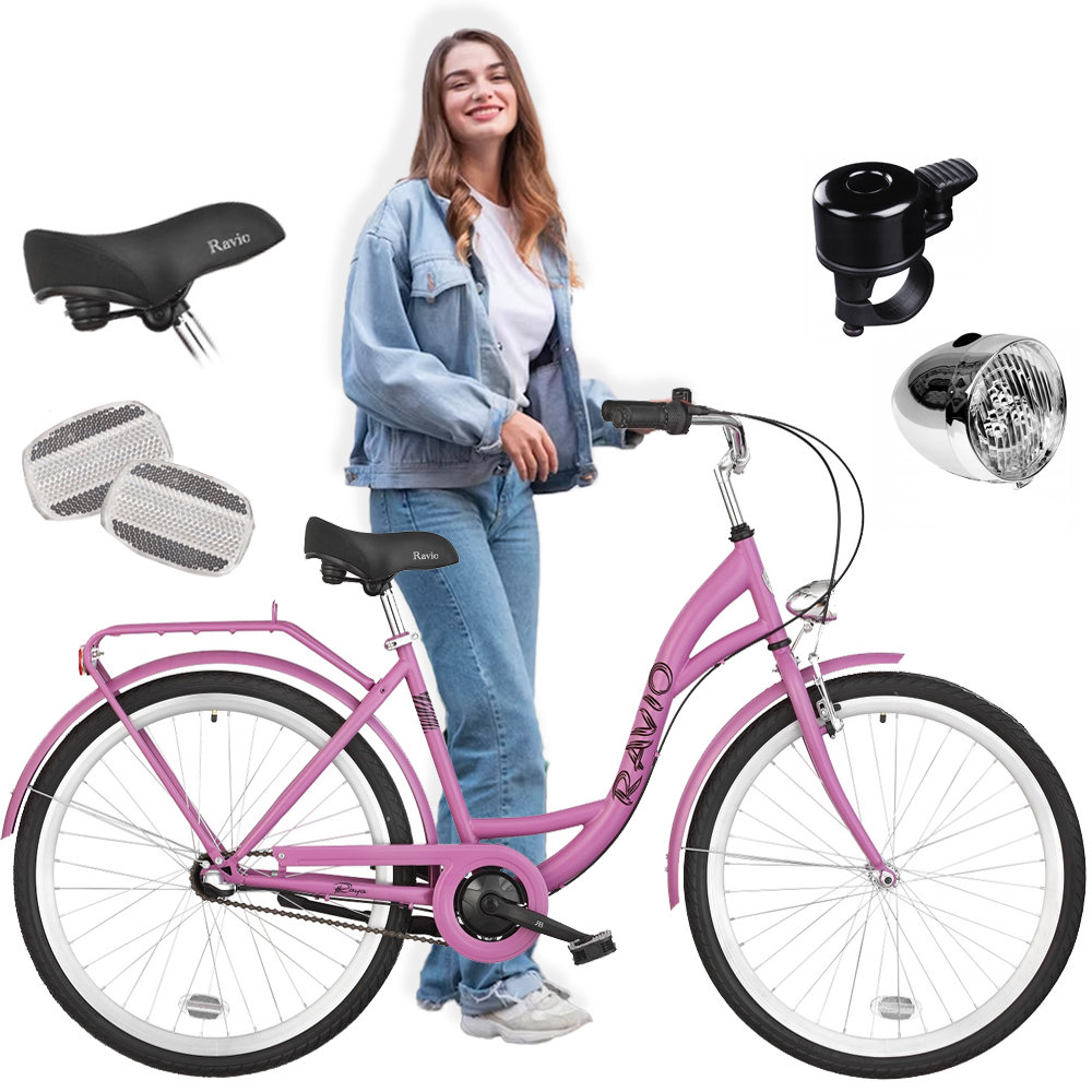 Rower Ravio Bikes Raya 3B 28 R17 M Da 2022 róż mat