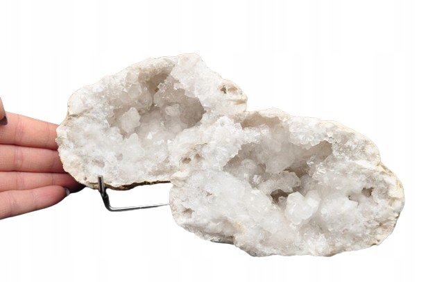 * GEODA KWARCOWA NATURALNA MAROKO ŚLICZNY NATURALNY KOMPLET NR 1 *