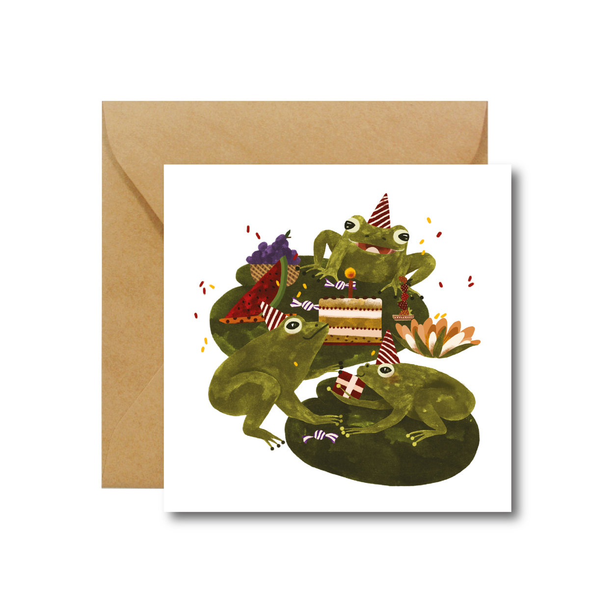 Czas na Żabawę - kartka na urodziny