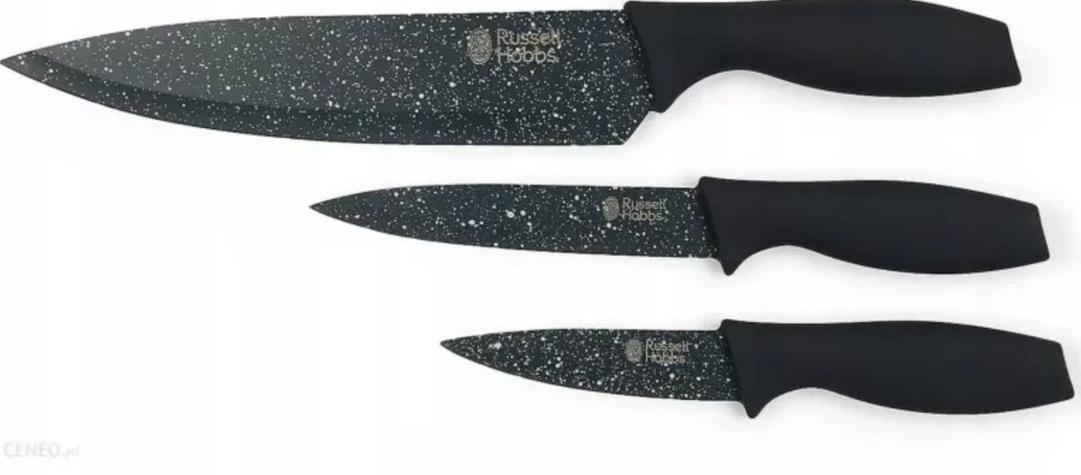 RUSSELL HOBBS ZESTAW NOŻY 3-CZĘŚCIOWY NIGHTFALL STONE STAL NIERDZEWNA