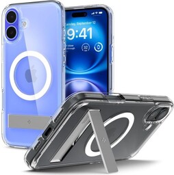 Spigen Etui Ultra Hybrid S Mag do MagSafe do iPhone 16, przezroczysto-białe