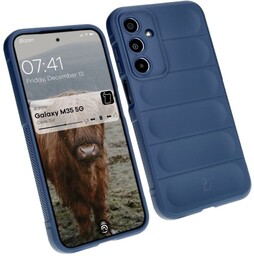 Bizon Pancerne etui Case Tur do Galaxy M35 5G, granatowe