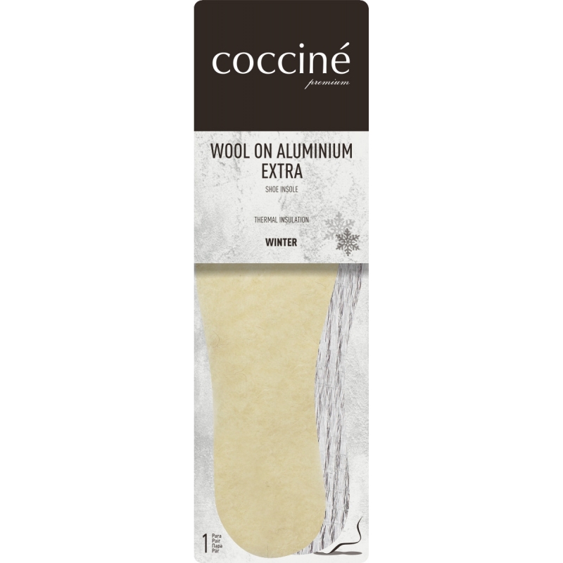 Wkładka termoizolacyjna wełna na aluminium - COCCINE WOOL ON ALUMINIUM
