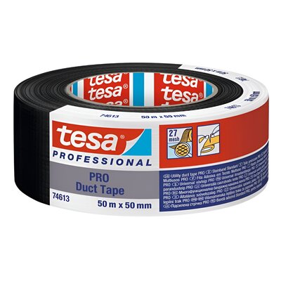 Taśma naprawcza duct tape 50m:50mm, czarna (h0461346)
