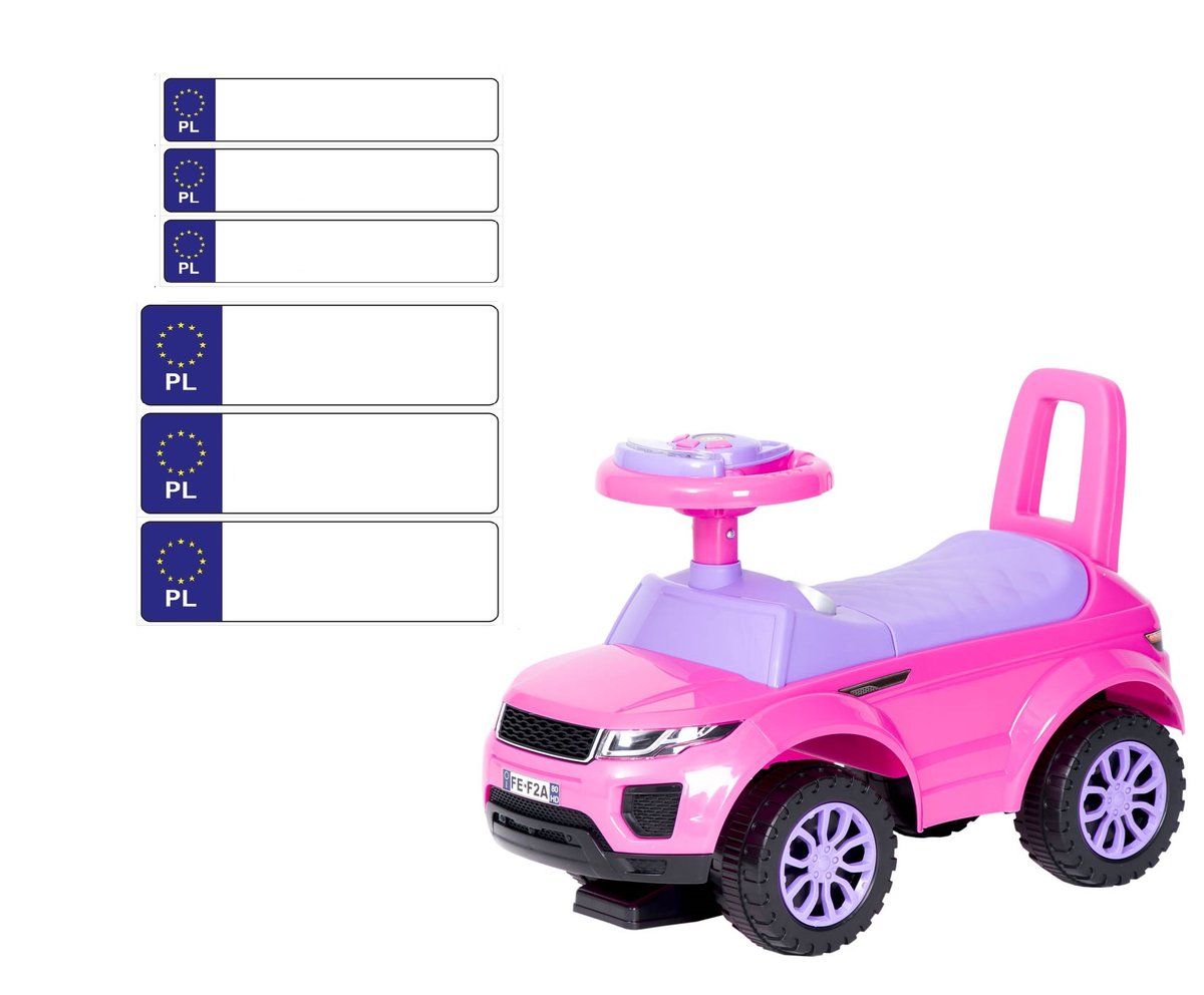 Jeździk auto Sport Car - RÓŻOWY