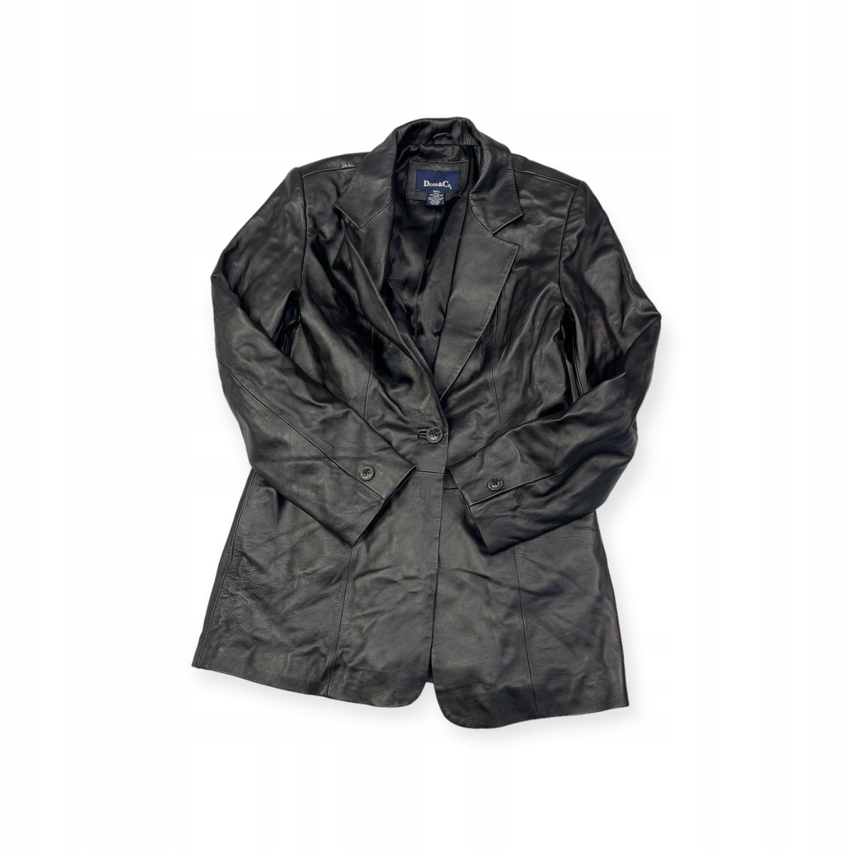 Skórzana kurtka damska czarna Denim & Co S