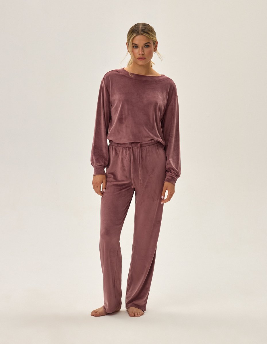 Komplet dresowy damski Jazzy - fiołkowo-różowy L