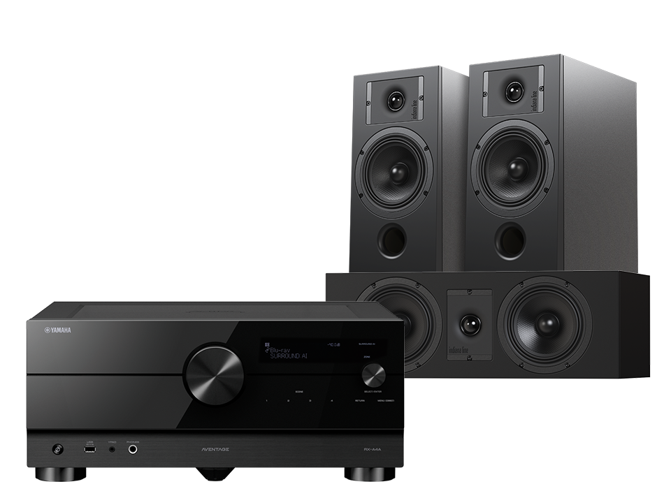 RX-A2A (czarny) + Diva 3 (czarny) + Diva 7 (czarny)