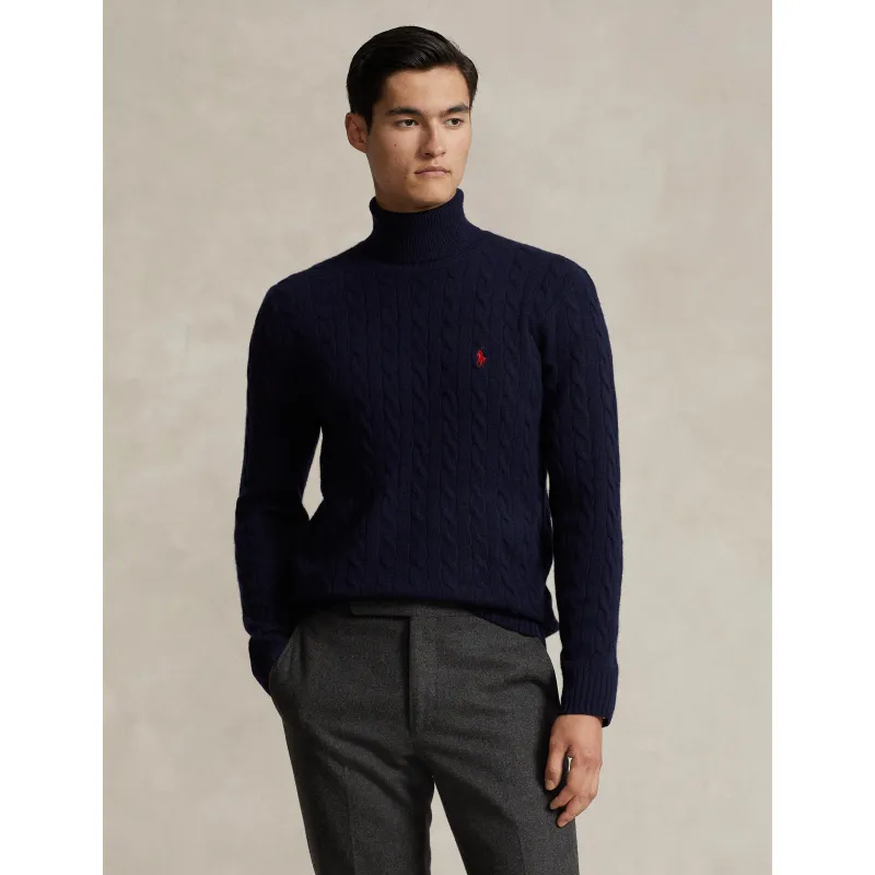 POLO RALPH LAUREN Wełniany golf Slim Fit z dodatkiem kaszmiru