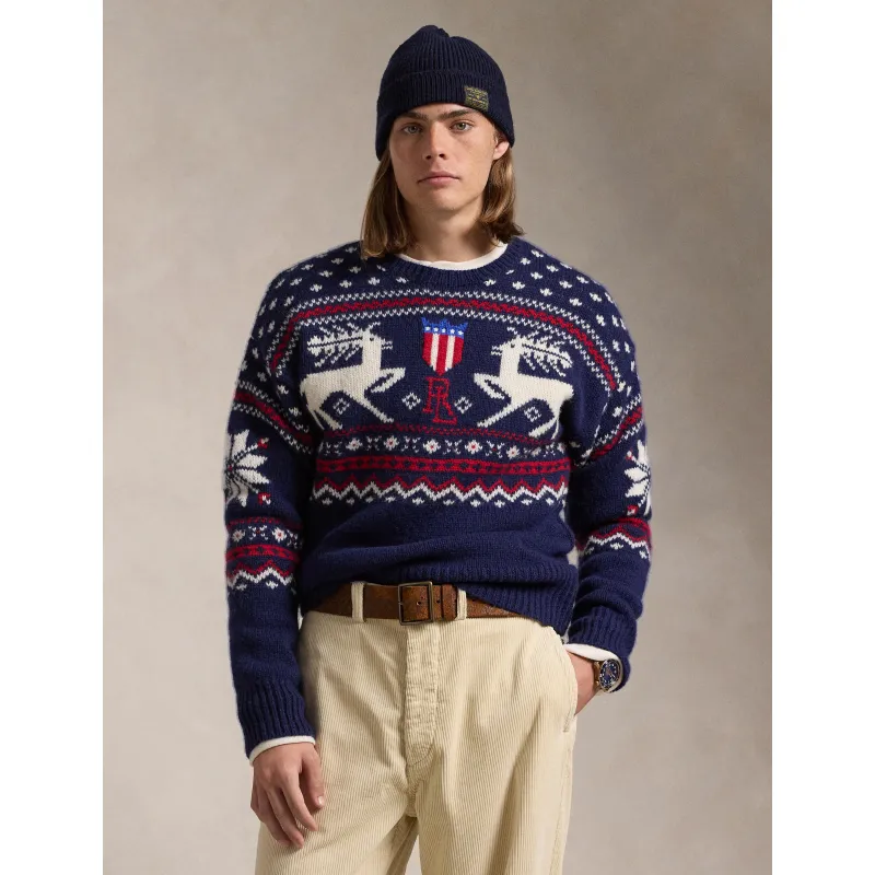 POLO RALPH LAUREN Wełniany sweter | Regular Fit