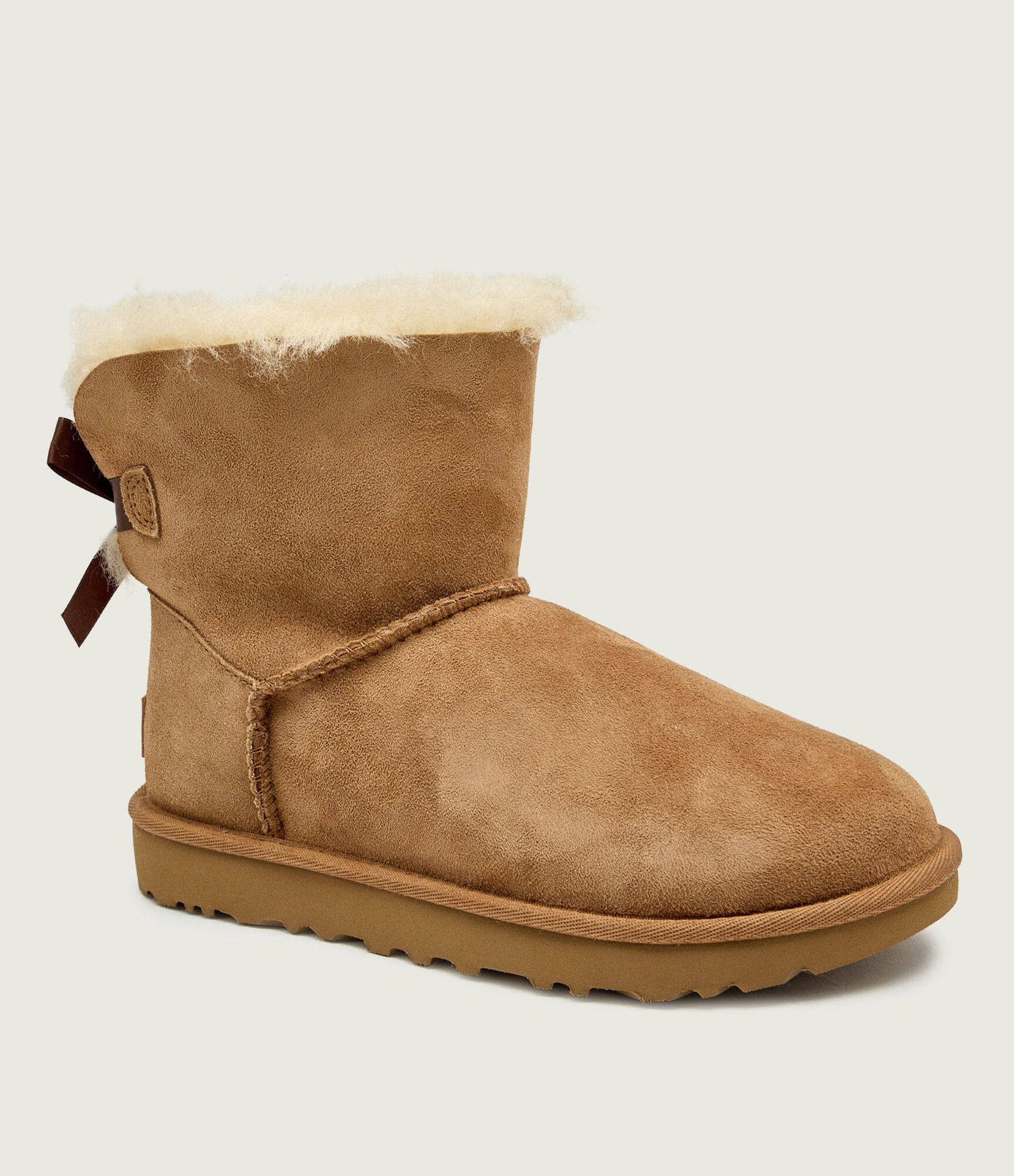 UGG Śniegowce mini bailey bow II zamsz shearling