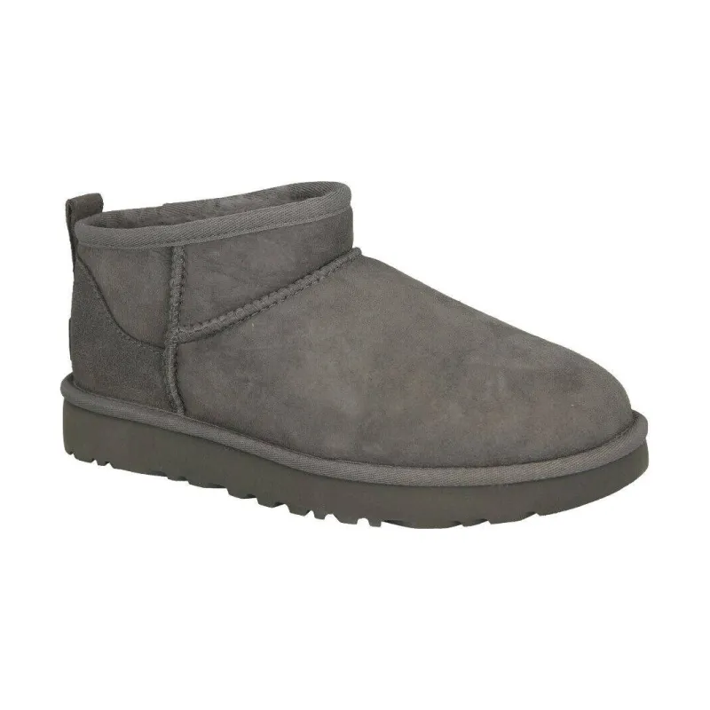 UGG Skórzane śniegowce CLASSIC ultra mini | z dodatkiem wełny