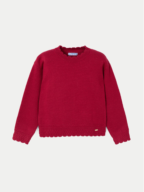 Mayoral Sweter 4355 Czerwony Regular Fit