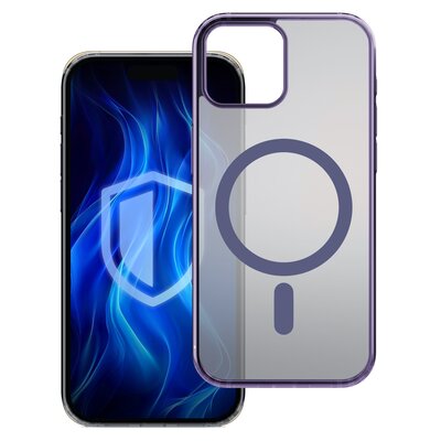 3MK Frosty MagCase iPhone 15 fioletowy/purple
